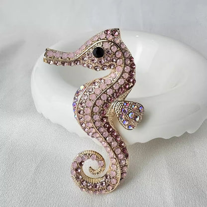 Unique sea horse brooch gift idea