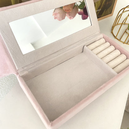 velvet jewelry box pink sofa