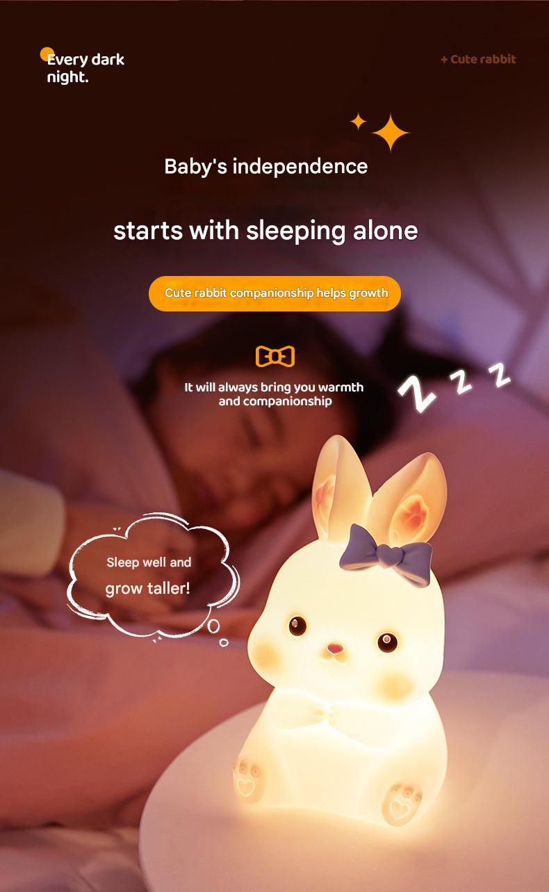 Adorable bunny lamp fostering calm sleep environment