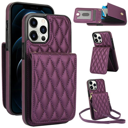 Luxury Crossbody Phone Case for iPhone and Samsung - Stylish PU Leather with Card Holder and Strap