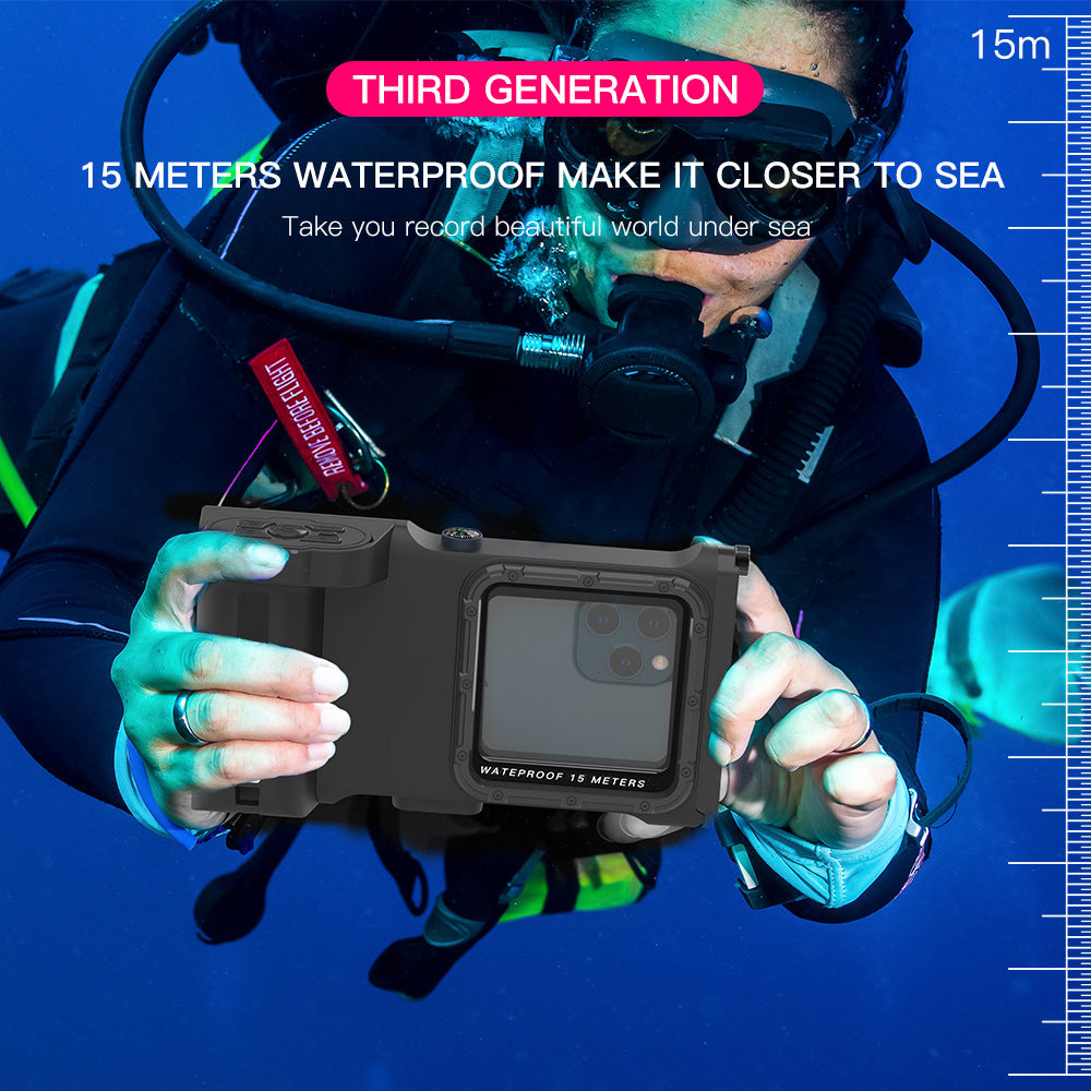 Ultra-Durable 15M Waterproof Diving Case for iPhone & Samsung - Anti-Shock & Impact-Resistant