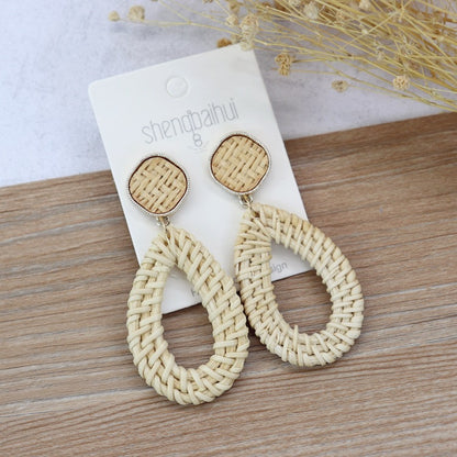 Elegant Rattan Drop Earrings Image 10