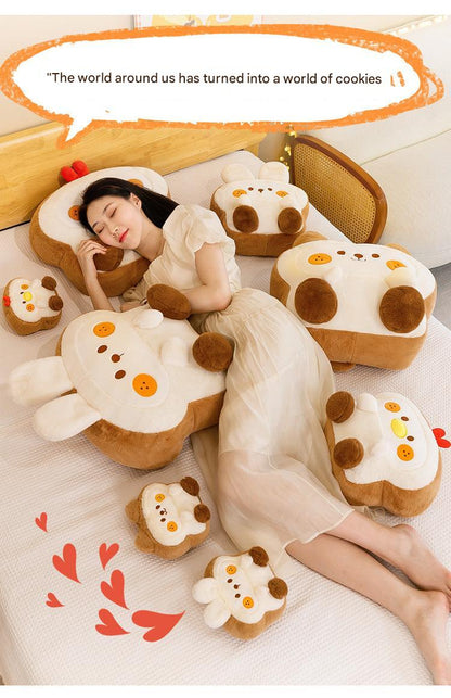 Stuffed dog pillow for children image