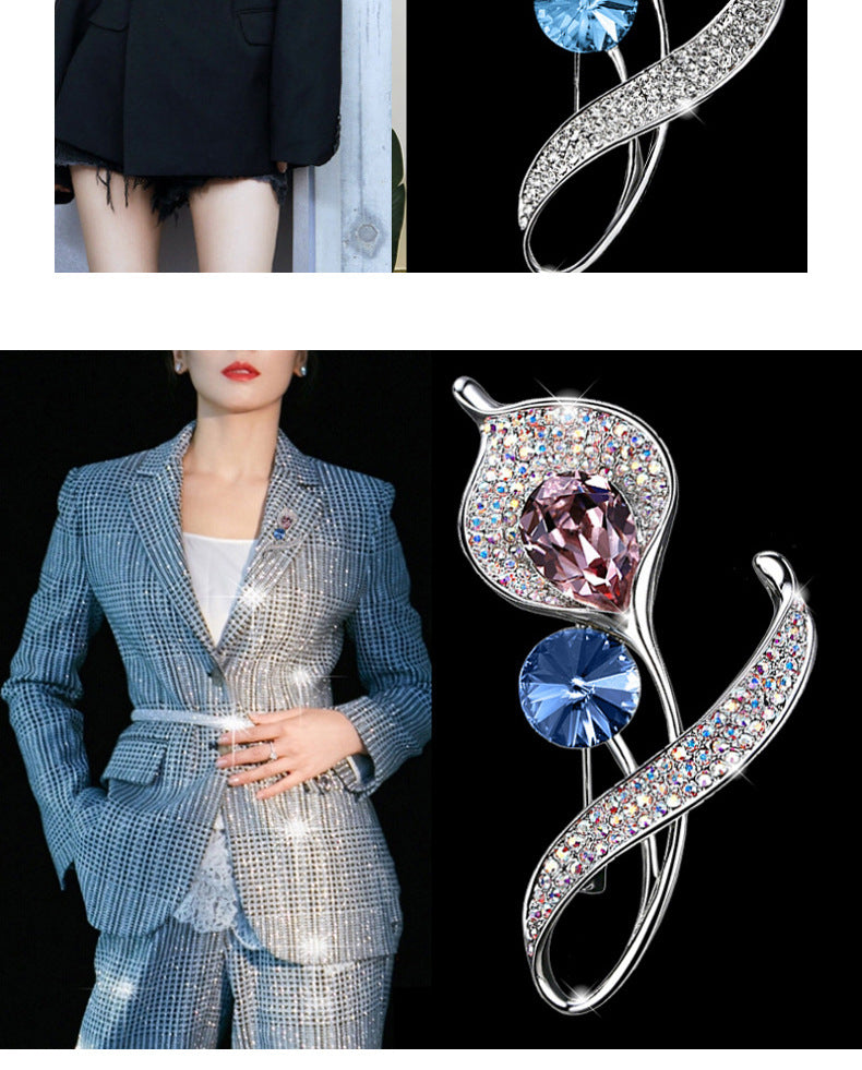 Affordable fashion brooch with dandelion element