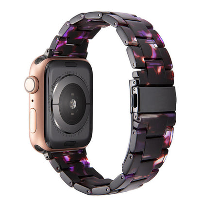 Stylish Natural Resin Apple Watch Band - Compatible with Series 1-9 & Ultra Models