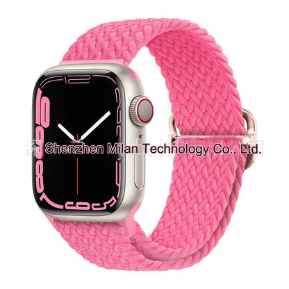 Premium Nylon Woven Watch Band for Apple Watch Series 4, 5, 6, 7, 8, SE, Ultra - Adjustable, Sporty Design