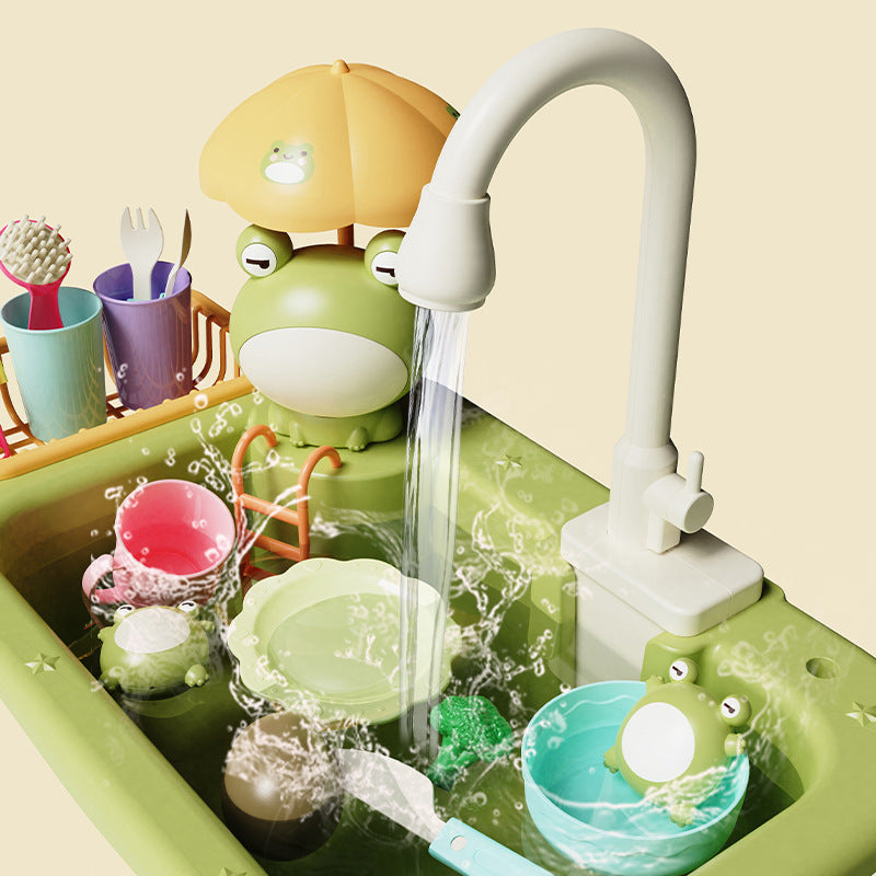 interactive children’s dishwashing kitchen playset