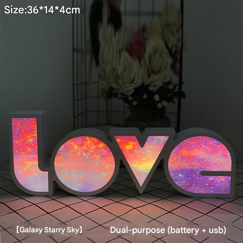 galaxy theme love light box for proposals