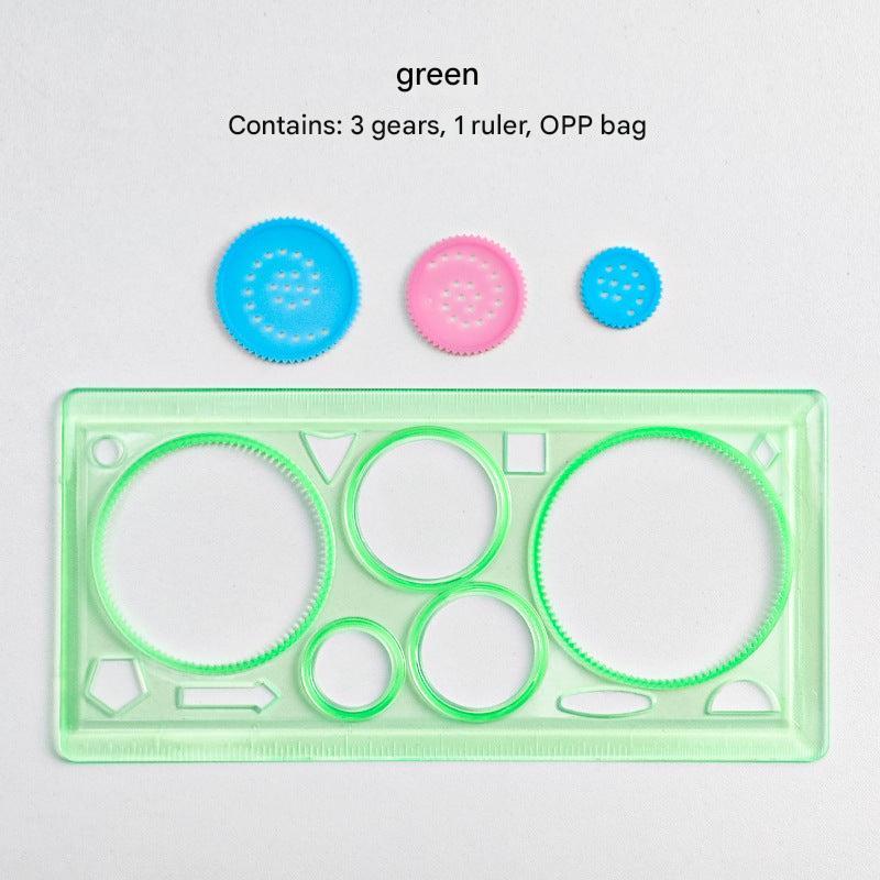 child-friendly multi-purpose green ruler