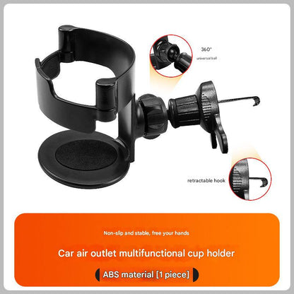 universal fit car drink holder air vent multi-angle view