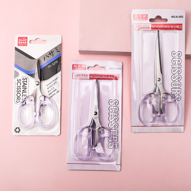 craft scissors with transparent design and sharp edge