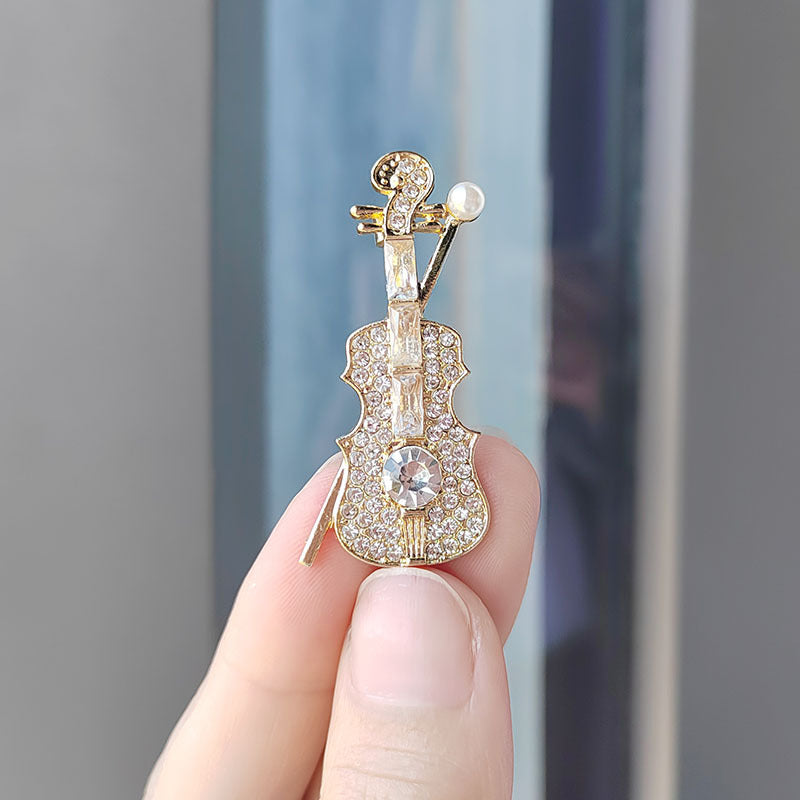 Lightweight Elegant Violin Pin