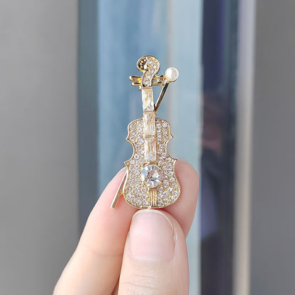 Lightweight Elegant Violin Pin