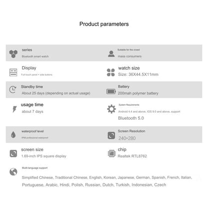 E21 smartwatch side view