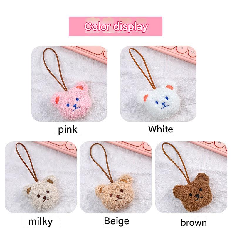 bag pendant fluffy bear charm