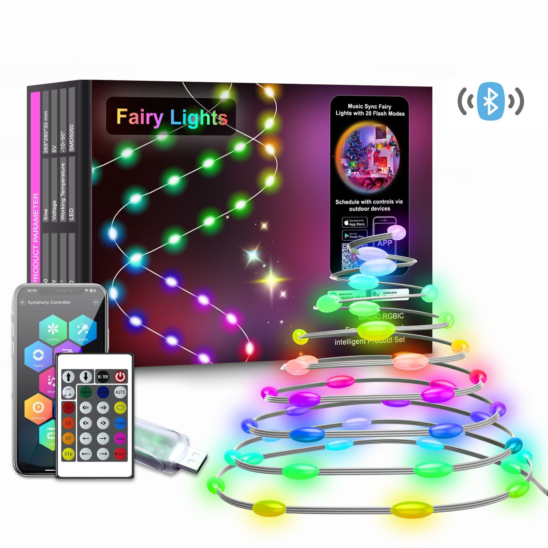 party decor LED string lights image