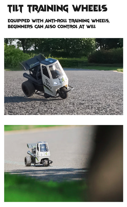 1:16 Scale Remote Control Drift Motorcycle Car with Spray Effects - Kids RC Off-Road Vehicle