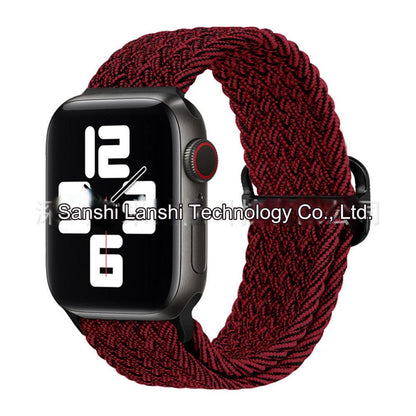 Premium Nylon Woven Watch Band for Apple Watch Series 4, 5, 6, 7, 8, SE, Ultra - Adjustable, Sporty Design