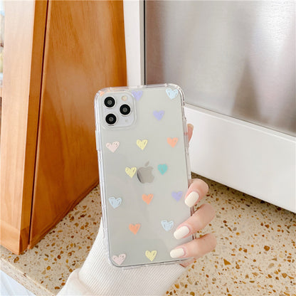 Colorful Heart iPhone Case – Stylish & Protective Phone Cover for iPhone 6 to iPhone 16