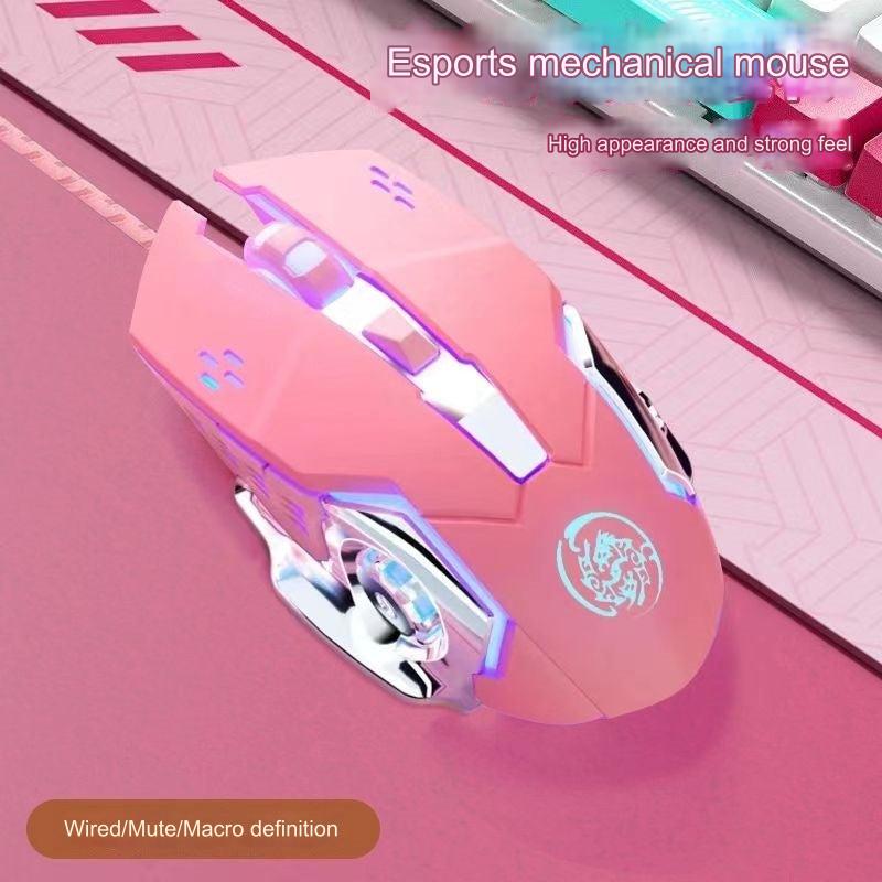 Dual Mode Wireless and Wired Gaming Mouse - Silent Operation with RGB Lighting, Adjustable DPI and Ergonomic Design