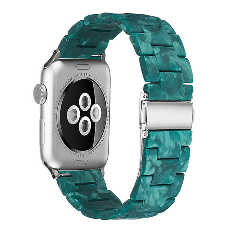 Stylish Natural Resin Apple Watch Band - Compatible with Series 1-9 & Ultra Models