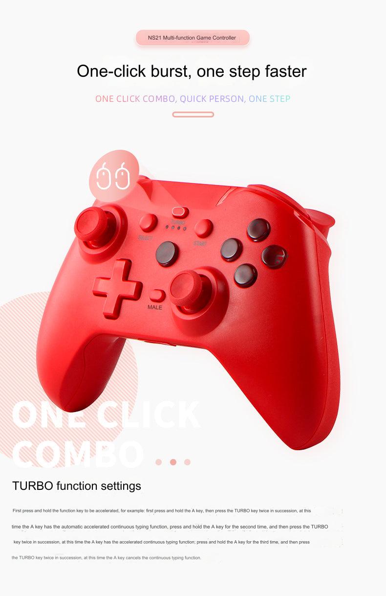 Wireless Gaming Controller for Switch, PC, and Android – Vibration & Motion Sensing Support