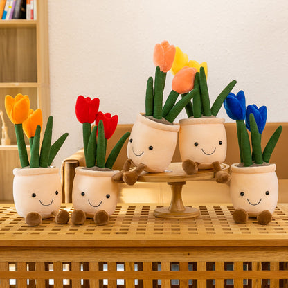 plush flower pot