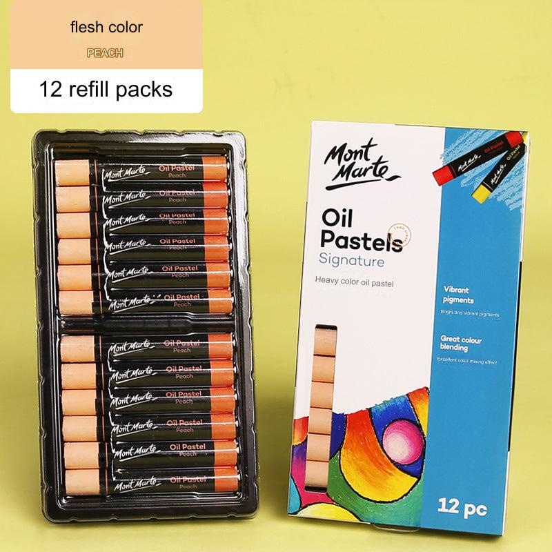 Montmartre 24-Color Ultra Soft Oil Pastels for Kids - Vibrant, Easy to Blend Art Crayons