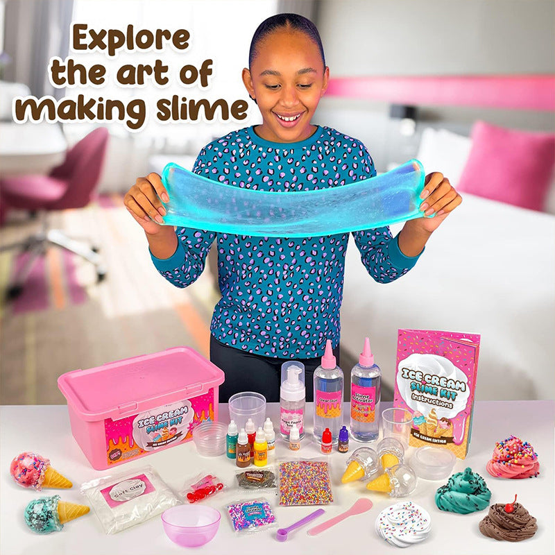 DIY Ice Cream Slime Kit - Fun & Educational Science Experiment for Kids