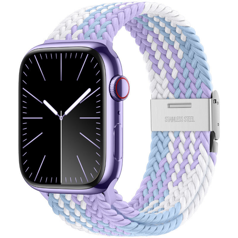 Premium Nylon Woven Strap for Apple Watch - Fits All Series and Sizes - Adjustable Buckle - Stylish and Durable