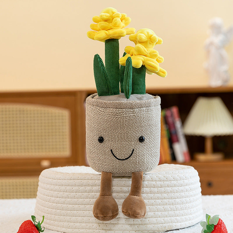 plush flower pot