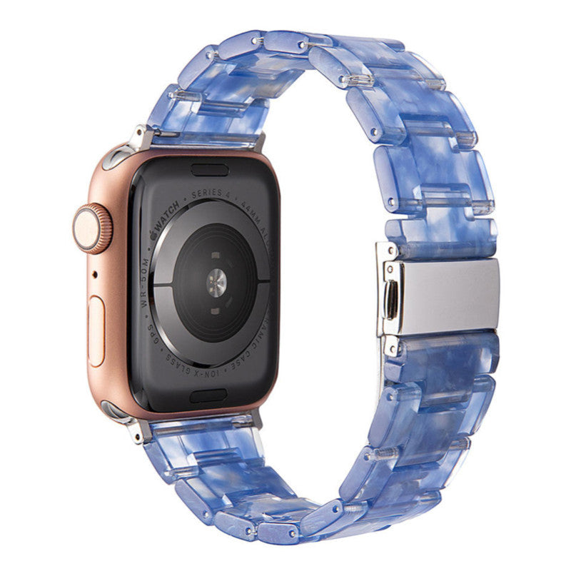 Stylish Natural Resin Apple Watch Band - Compatible with Series 1-9 & Ultra Models