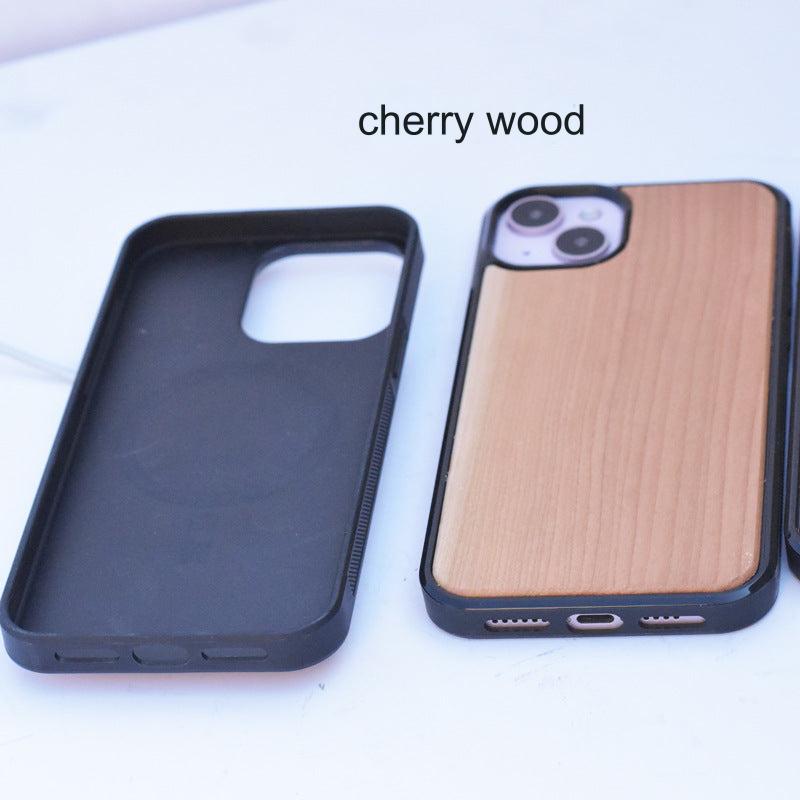 Eco-Friendly Bamboo Wood MagSafe Compatible iPhone Case for iPhone 15/14/13 Series