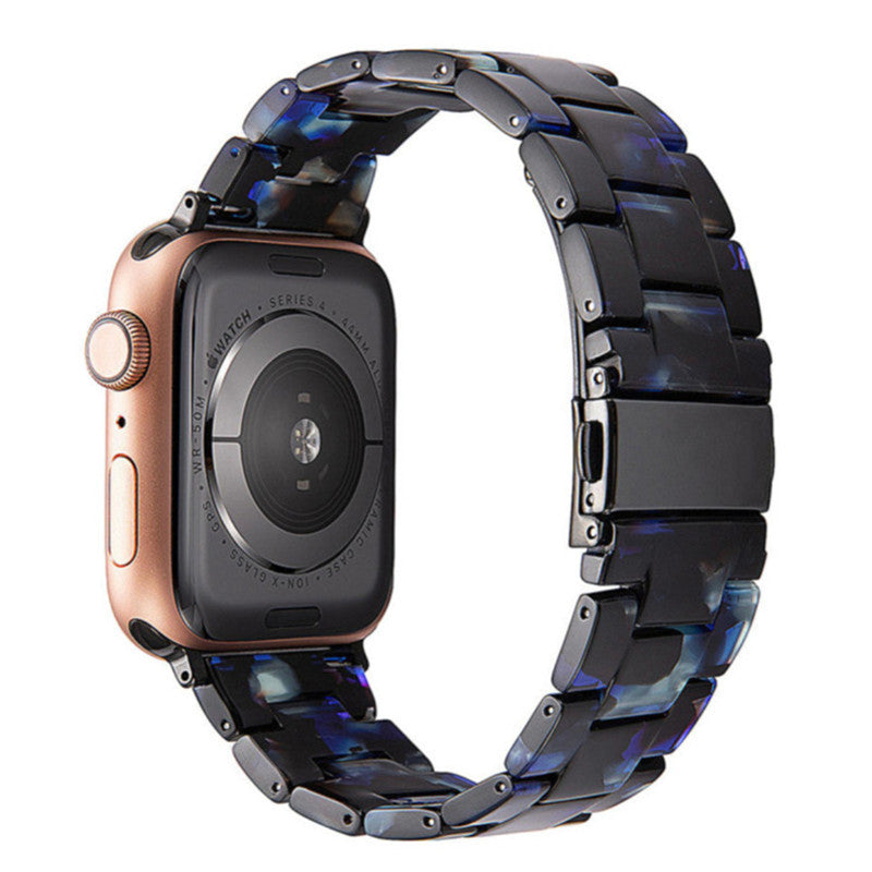 Stylish Natural Resin Apple Watch Band - Compatible with Series 1-9 & Ultra Models