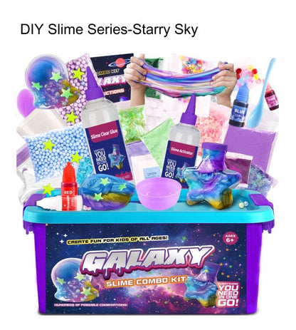 Galactic DIY Slime Kit - Fun Starry Bubble Foam Play Set for Kids | Creative Sensory Activity