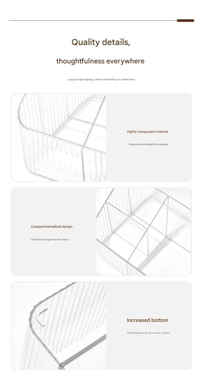 acrylic organizer box with compartments