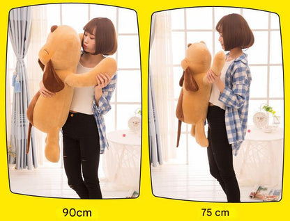 large plush dog toy for bedtime