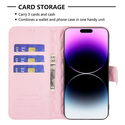 Stylish iPhone Wallet Case with Stand - Compatible with iPhone 15/14/13/12 - Multiple Colors