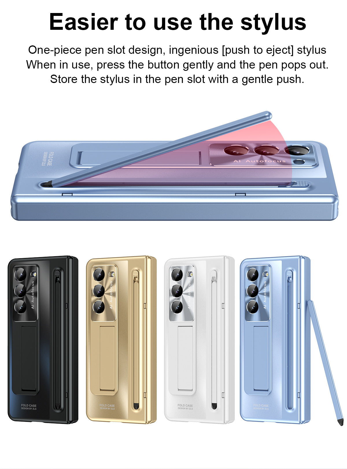 Samsung Galaxy Fold 6 Full Protection Case with Built-in S Pen Slot - Durable & Stylish Design