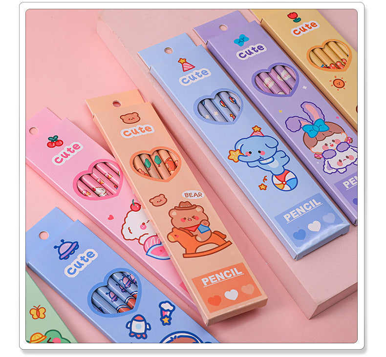 HB pencils with cute bear designs for school