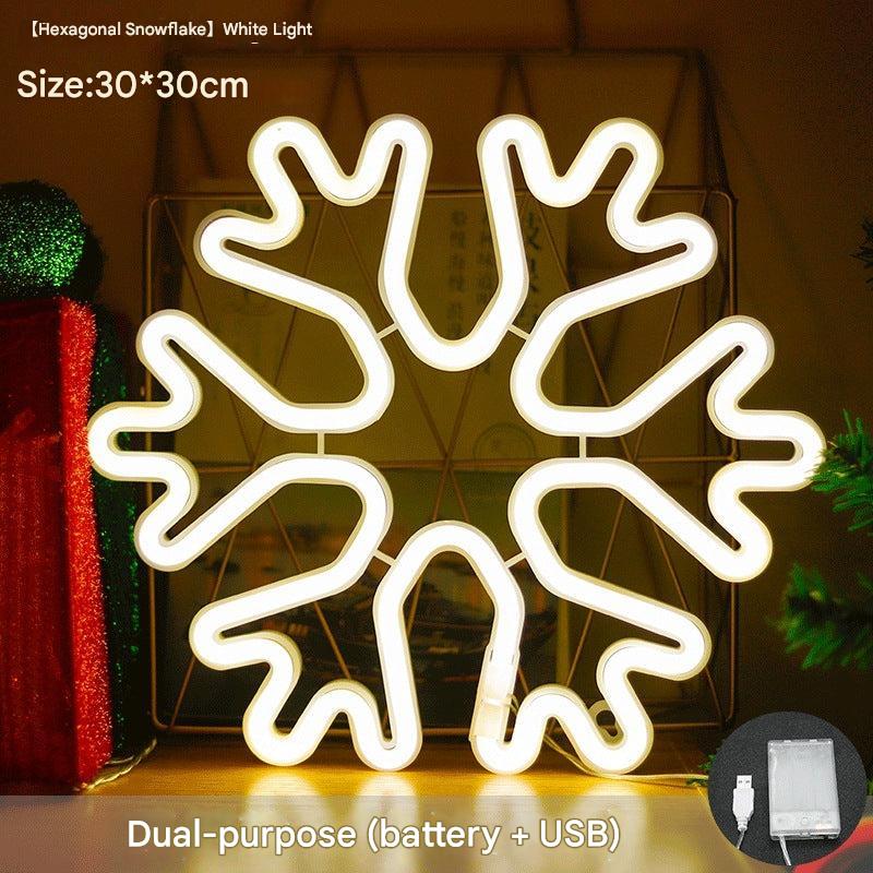 festive neon LED Christmas tree light