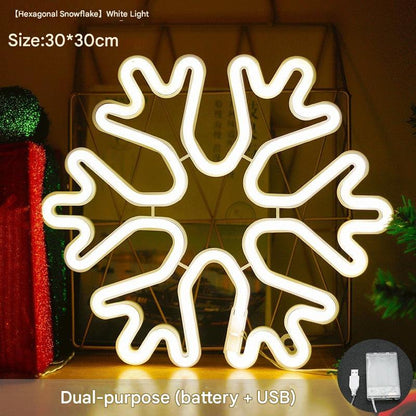 festive neon LED Christmas tree light