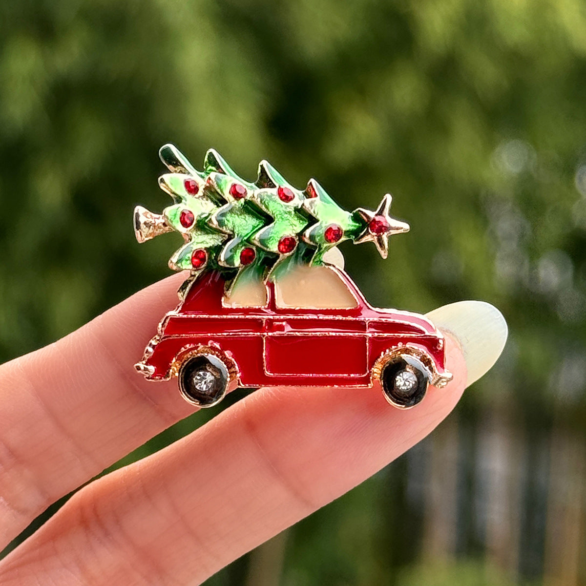 Christmas tree car brooch image 2