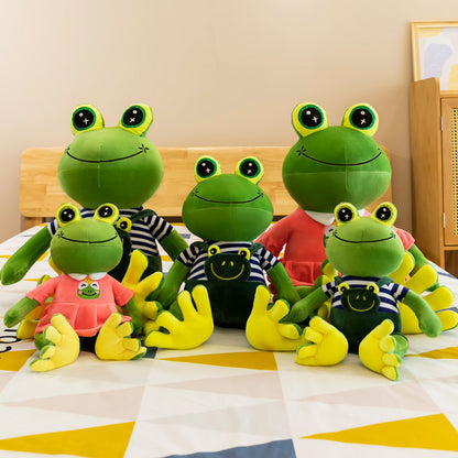 cute frog plush toy