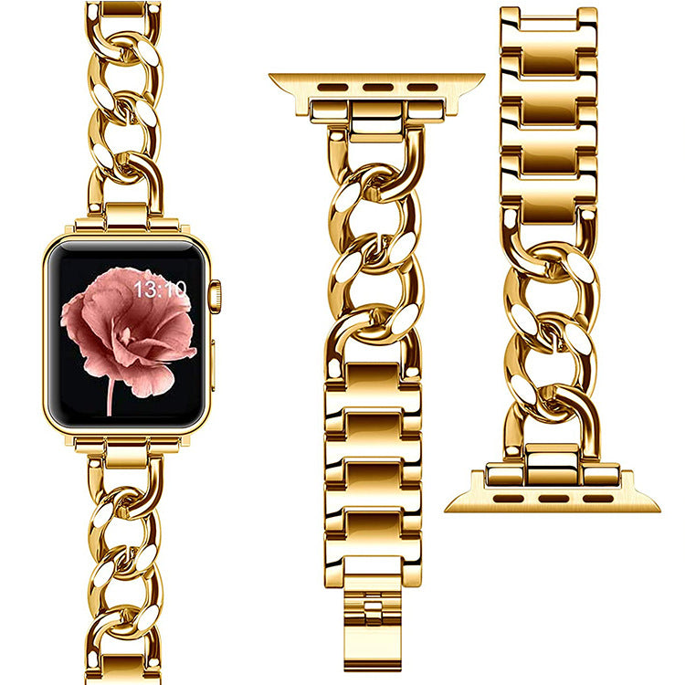 Luxury Metal Apple Watch Band - Chic Chain Link Design for Women & Men