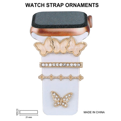 Stylish Decorative Ring for Apple Watch – Universal Smartwatch Accessory in Gold, Champagne & Silver