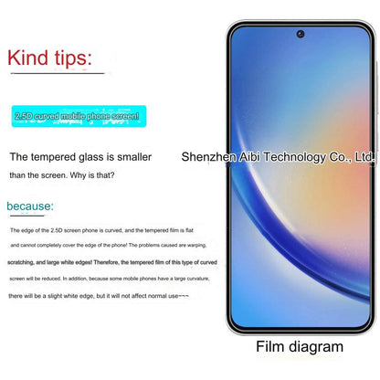 Premium Tempered Glass Screen Protector for Samsung Galaxy A35 – Anti-Fingerprint, HD Clarity, Edge-to-Edge Coverage