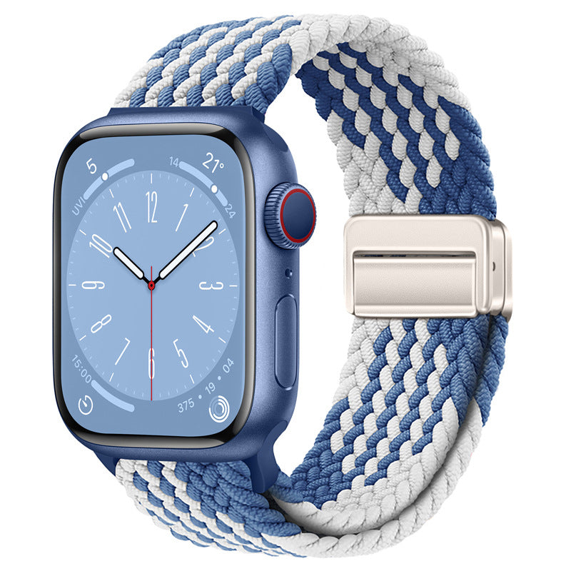 Stylish Nylon Woven Magnetic Apple Watch Band - Compatible with All Series