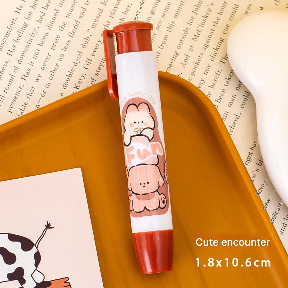 cartoon dog themed stick eraser