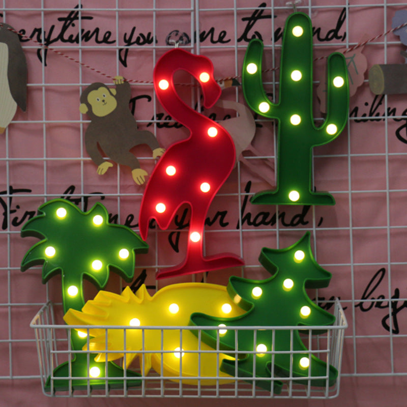 bright pineapple night light decoration